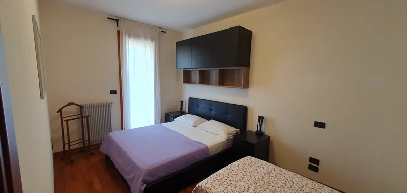 Bedroom with French window